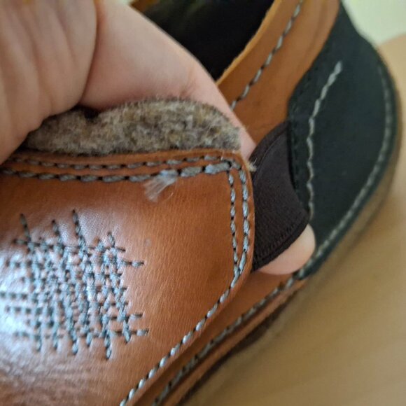 MERRELL Dublin Brown Leather Slip-On Loafers Mocs - Men's Size 8 (J70483) - Picture 7 of 8